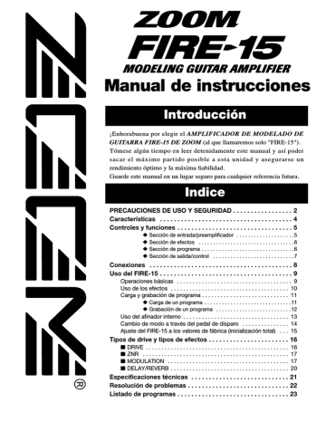 Manual de instrucciones Manual de instrucciones