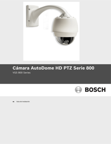 Cámara AutoDome HD PTZ Serie 800 | Manualzz