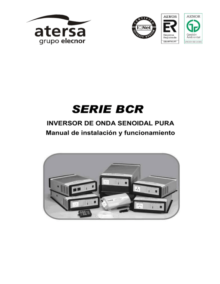 SERIE BCR SERIE BCR