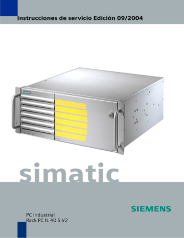 Siemens SIMATIC Rack PC IL 40 S V2 Manual de usuario | Manualzz
