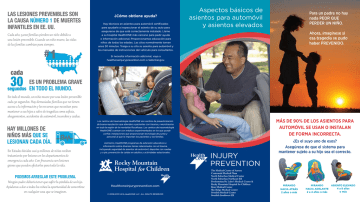 HealthONE - de Carseat y Booster Fundamentos HealthONE - de Carseat y Booster Fundamentos
