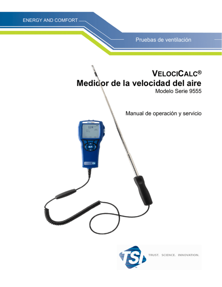 VelociCalc Air Velocity Meter Model 9555 operation and VelociCalc Air Velocity Meter Model 9555 operation and