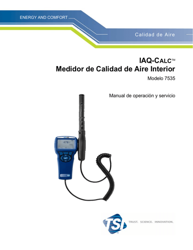Indoor Air Quality Meter IAQ-Calc Model 7535 operation and Indoor Air Quality Meter IAQ-Calc Model 7535 operation and