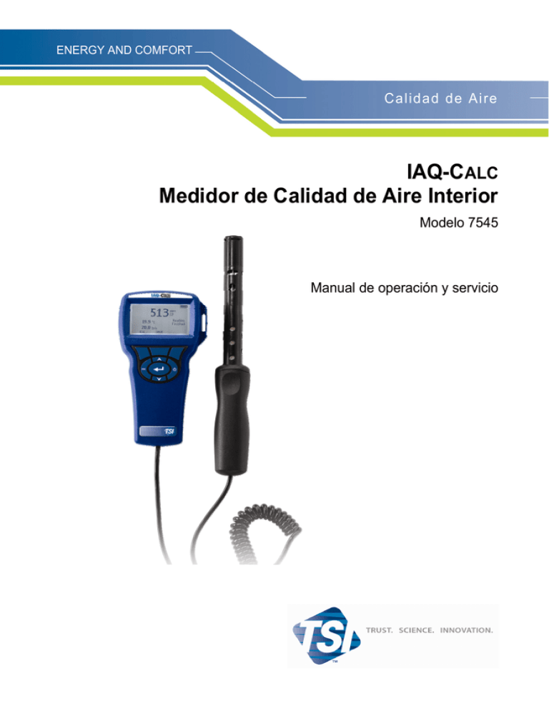 Indoor Air Quality Meter IAQ-Calc Model 7545 - TRS Indoor Air Quality Meter IAQ-Calc Model 7545 - TRS