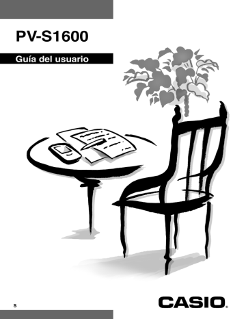 Casio PV-S1600 Guía del usuario | Manualzz