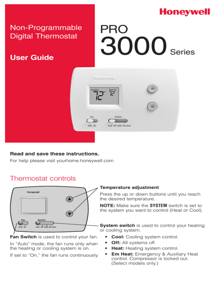 69-1776EFS-03 - PRO TH3000 Series 69-1776EFS-03 - PRO TH3000 Series