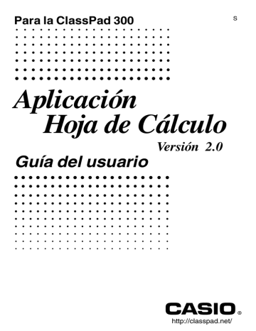 Casio ClassPad Calculator Manual de usuario | Manualzz