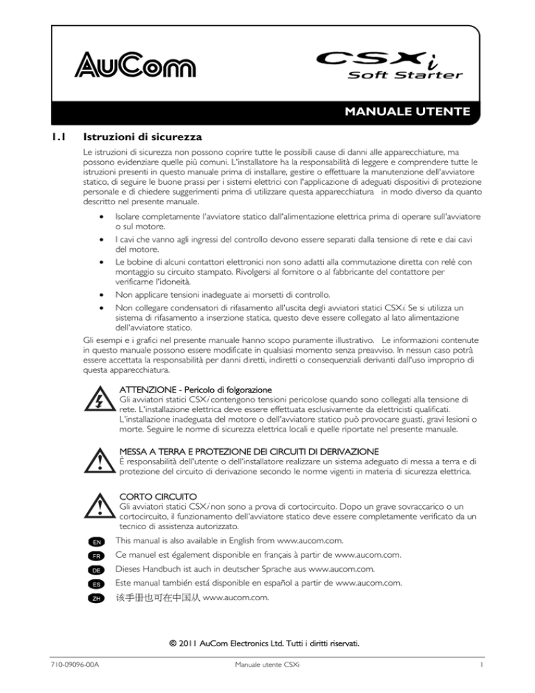 Manuale utente CSXi Manuale utente CSXi
