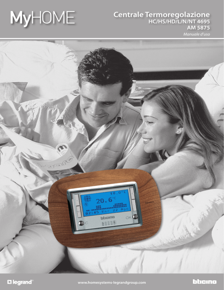 Bticino AM5875, L4695, N4695, NT4695, HC4695, HD4695, HS4695 User manual Bticino AM5875, L4695, N4695, NT4695, HC4695, HD4695, HS4695 User manual