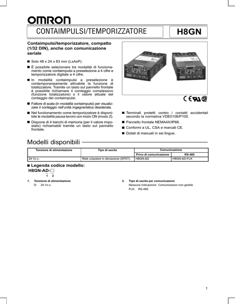 CONTAIMPULSI/TEMPORIZZATORE CONTAIMPULSI/TEMPORIZZATORE