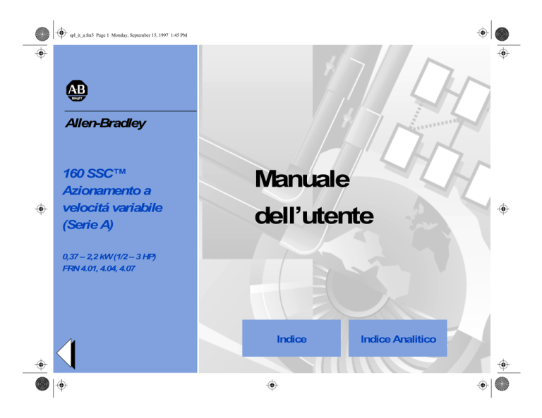 Manuale dell`utente - Rockwell Automation Manuale dell`utente - Rockwell Automation