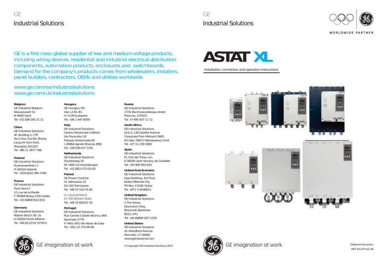 Manuale dell`utente ASTAT XL Manuale dell`utente ASTAT XL