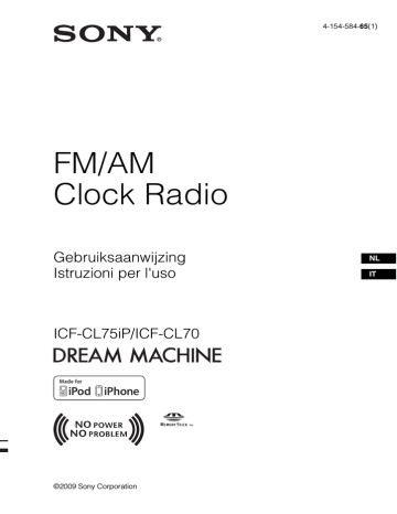 Sony Icf Cl Istruzioni Per L Uso Manualzz