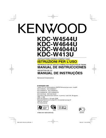 KDC-W4544U KDC-W4644U KDC-W4044U KDC KDC-W4544U KDC-W4644U KDC-W4044U KDC