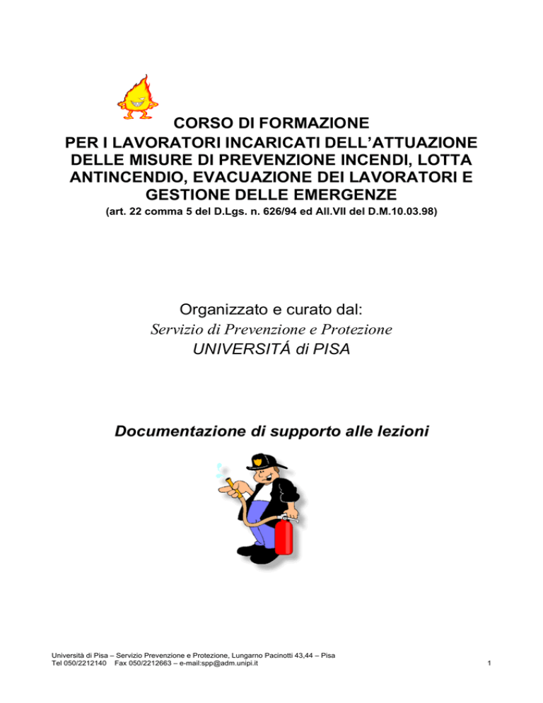 Materiale didattico - Università degli Studi di Pisa Materiale didattico - Università degli Studi di Pisa