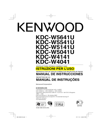 KDC-W5641U KDC-W5541U KDC-W5141U KDC KDC-W5641U KDC-W5541U KDC-W5141U KDC