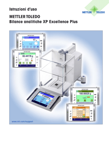 Istruzioni d`uso Bilance analitiche XP Excellence Plus | Manualzz Istruzioni d`uso Bilance analitiche XP Excellence Plus | Manualzz