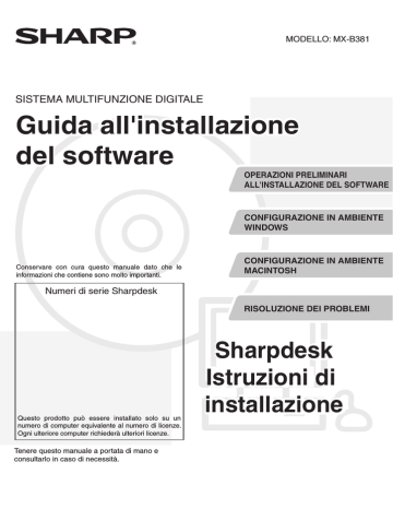 Guida All Installazione Del Software Guida All Installazione Manualzz