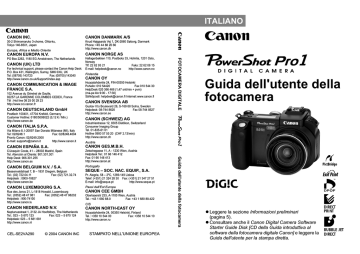 Canon Powershot Pro1 Manuale utente | Manualzz