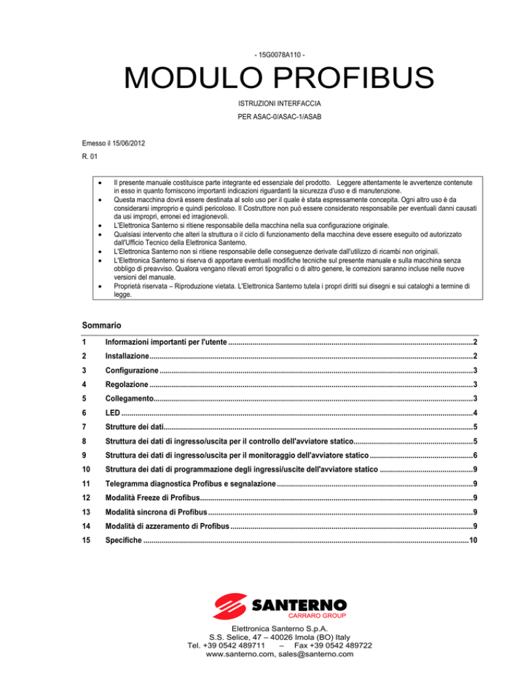 MODULO PROFIBUS MODULO PROFIBUS