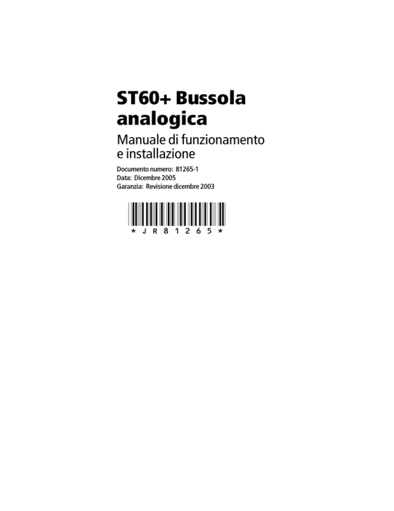 ST60+ Bussola analogica ST60+ Bussola analogica