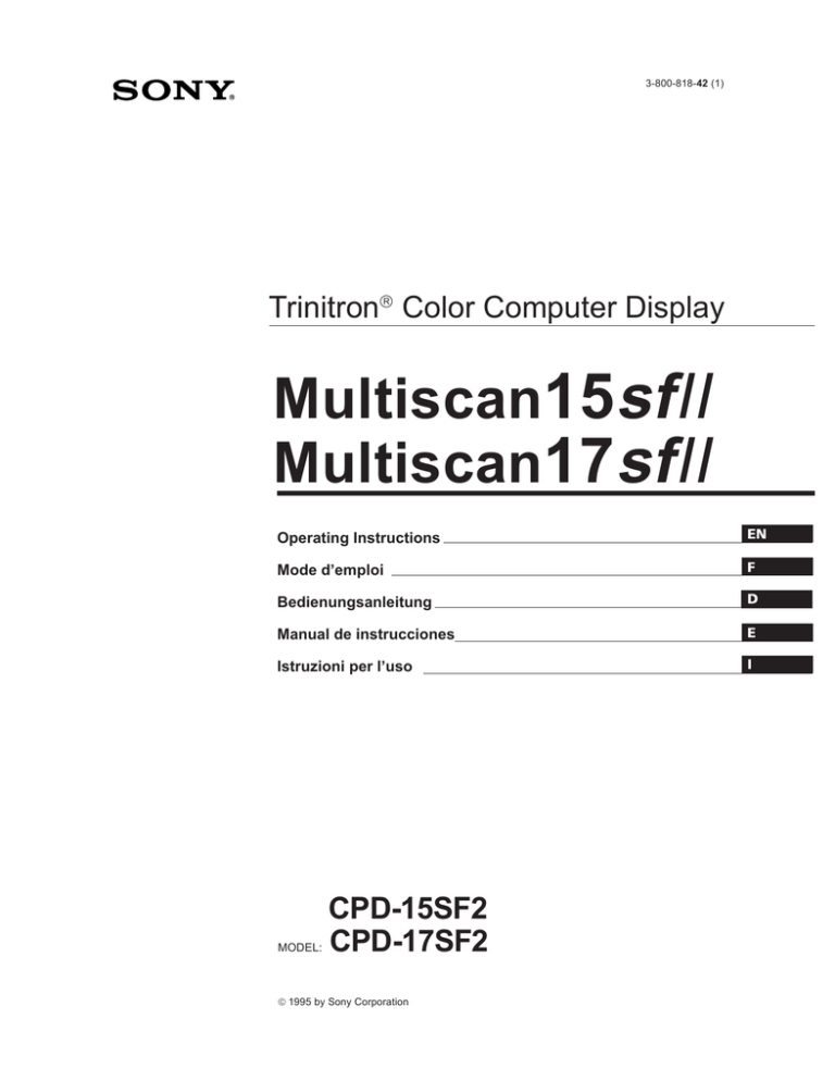 Multiscan15sfII Multiscan17sfII Multiscan15sfII Multiscan17sfII