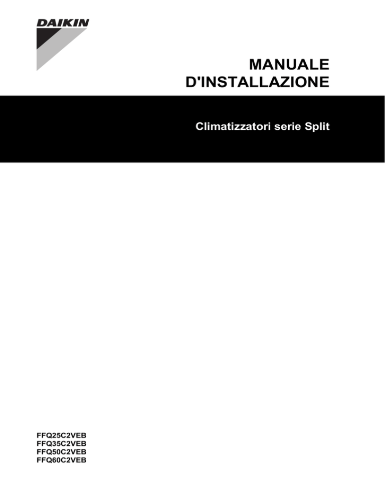 MANUALE D`INSTALLAZIONE MANUALE D`INSTALLAZIONE