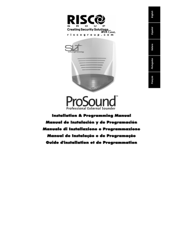 Risco ProSound User manual Risco ProSound User manual