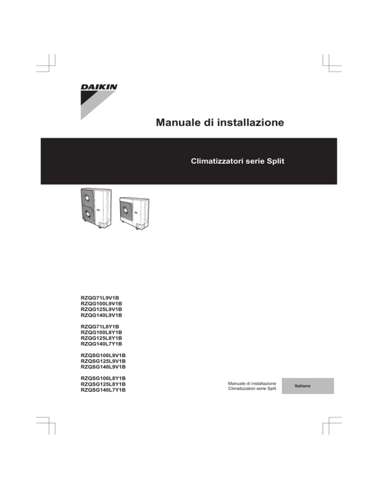Manuale di installazione Manuale di installazione