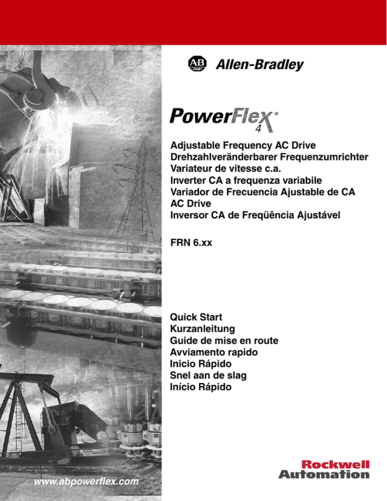 PowerFlex 4 Adjustable Frequency AC Drive PowerFlex 4 Adjustable Frequency AC Drive