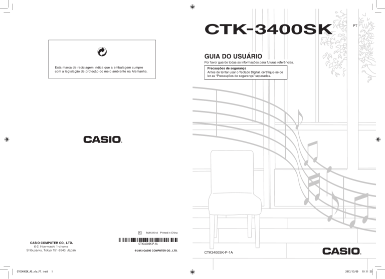 Casio CTK-3400 User manual Casio CTK-3400 User manual