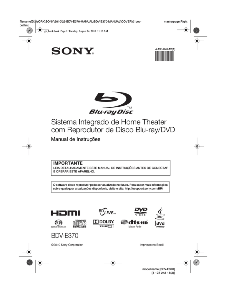 BDV-E370 BDV-E370