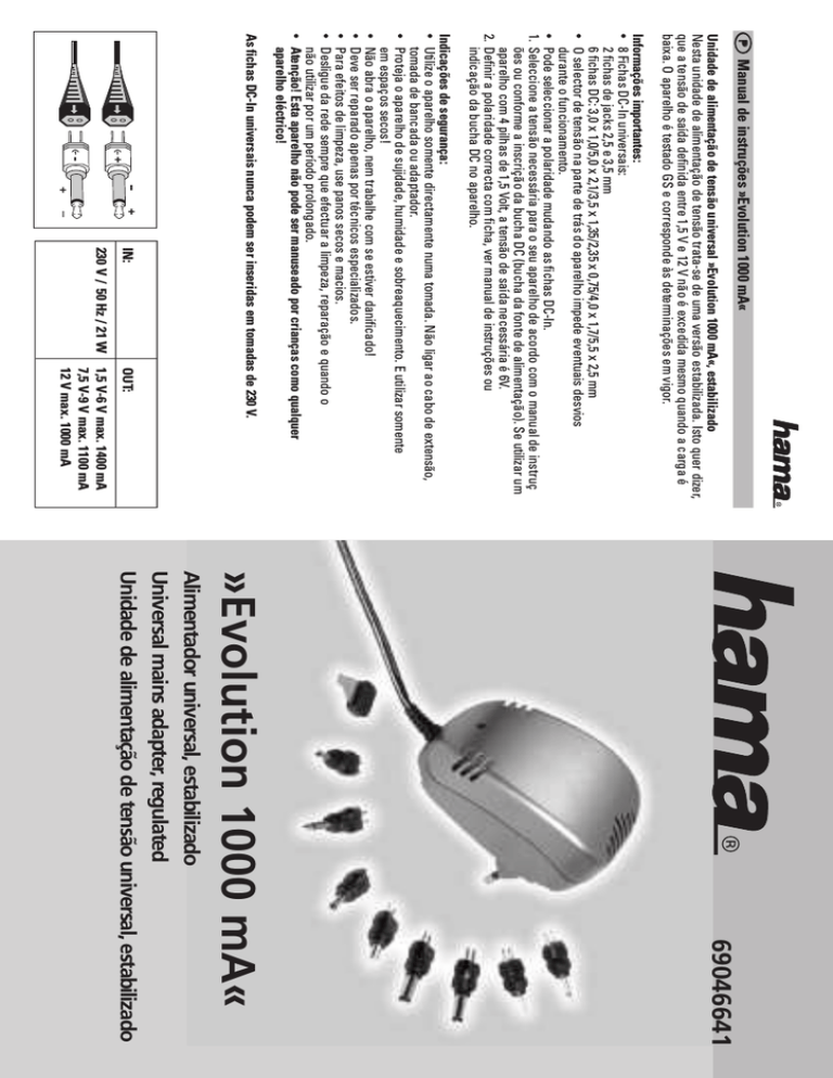 Hama 69046641 Owner's manual Hama 69046641 Owner's manual