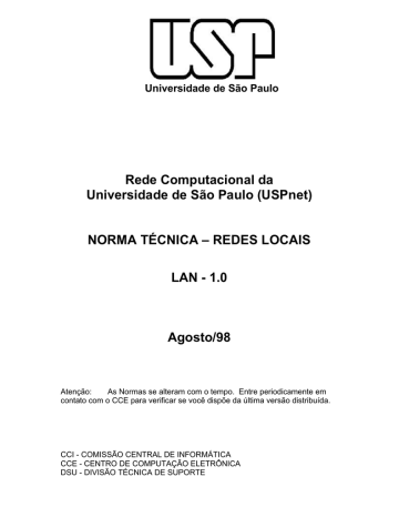NORMAS TÉCNICAS - Universidade de São Paulo NORMAS TÉCNICAS - Universidade de São Paulo