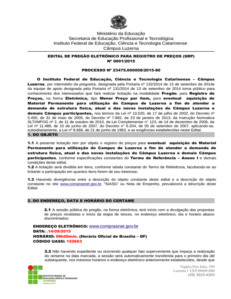 15 EDITAL - RETIFICAÇÃO 01 - DAP 15 EDITAL - RETIFICAÇÃO 01 - DAP
