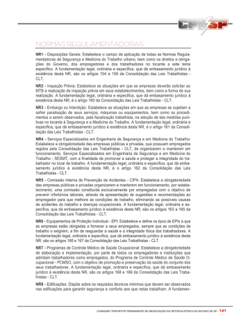REGULAMENTAÇÃO DO MTE REGULAMENTAÇÃO DO MTE