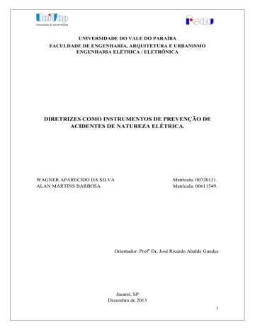 diretrizes como instrumentos de prevenção de acidentes de diretrizes como instrumentos de prevenção de acidentes de