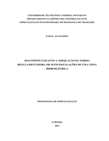 DIAGNÓSTICO QUANTO A ADEQUAÇÃO DA NORMA DIAGNÓSTICO QUANTO A ADEQUAÇÃO DA NORMA