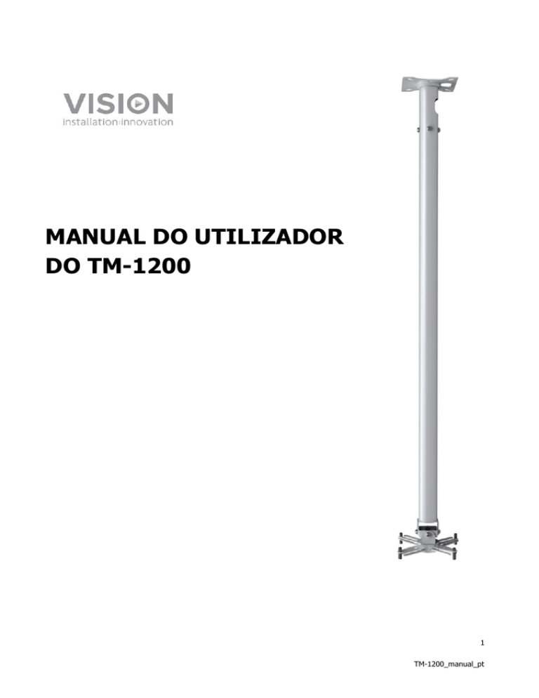 MANUAL DO UTILIZADOR DO TM-1200 MANUAL DO UTILIZADOR DO TM-1200