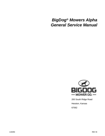Bigdog ALPHA Service manual | Manualzz