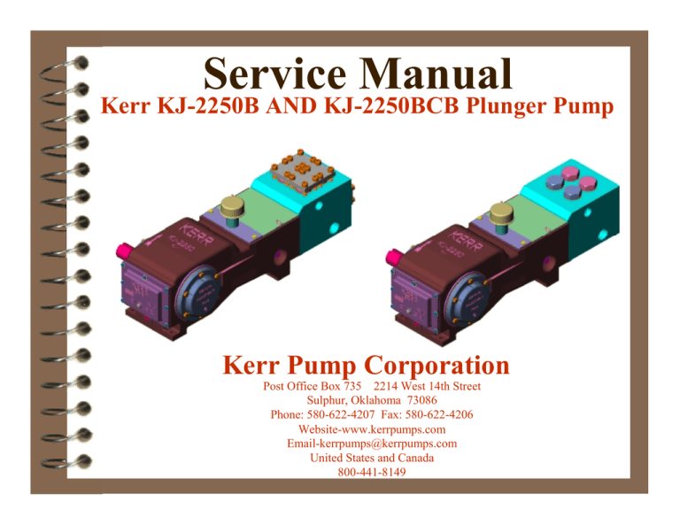 Service Manual - Buckhorn Pumps, Inc Service Manual - Buckhorn Pumps, Inc