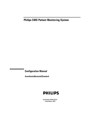 Philips CMS Patient Monitoring System Philips CMS Patient Monitoring System