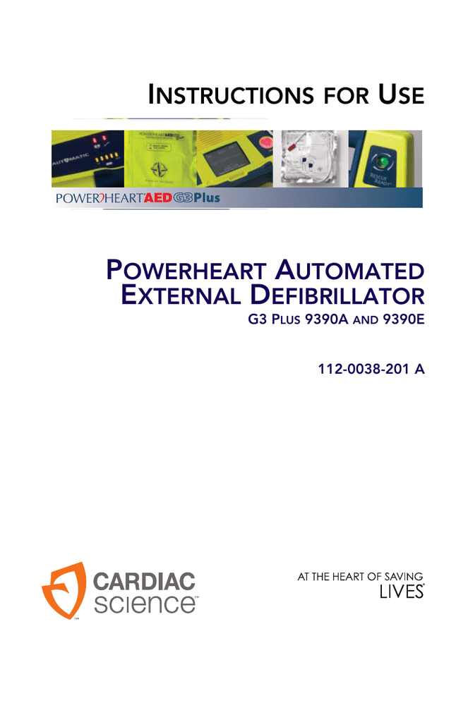 Powerheart Aed G Plus Instructions For Use Manualzz