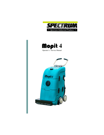 Spectrum Mopit 4 Operators & Service Manual | Manualzz