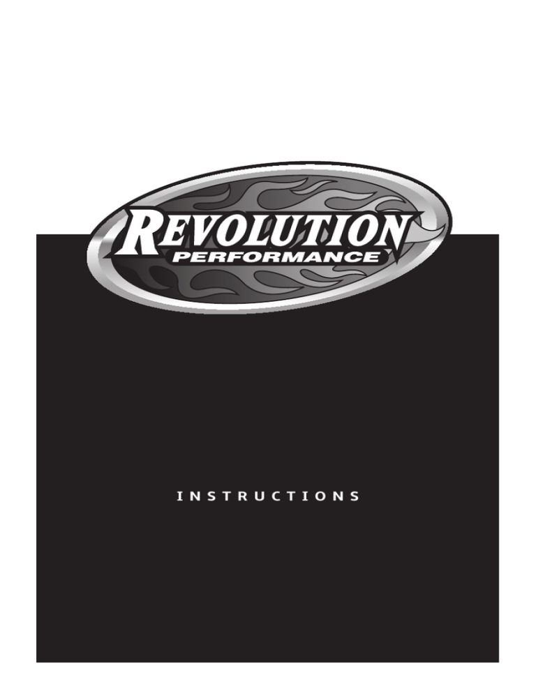 big bore instructions - Revolution Performance big bore instructions - Revolution Performance