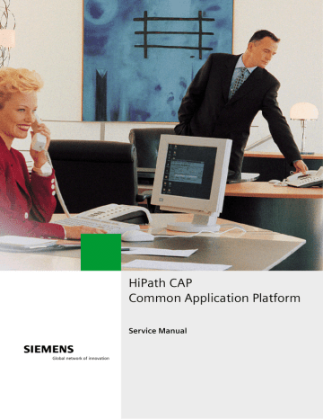 HiPath CAP Common Application Platform | Manualzz HiPath CAP Common Application Platform | Manualzz