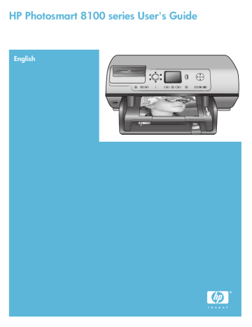 HP Photosmart 8100 Printer series User's Guide HP Photosmart 8100 Printer series User's Guide