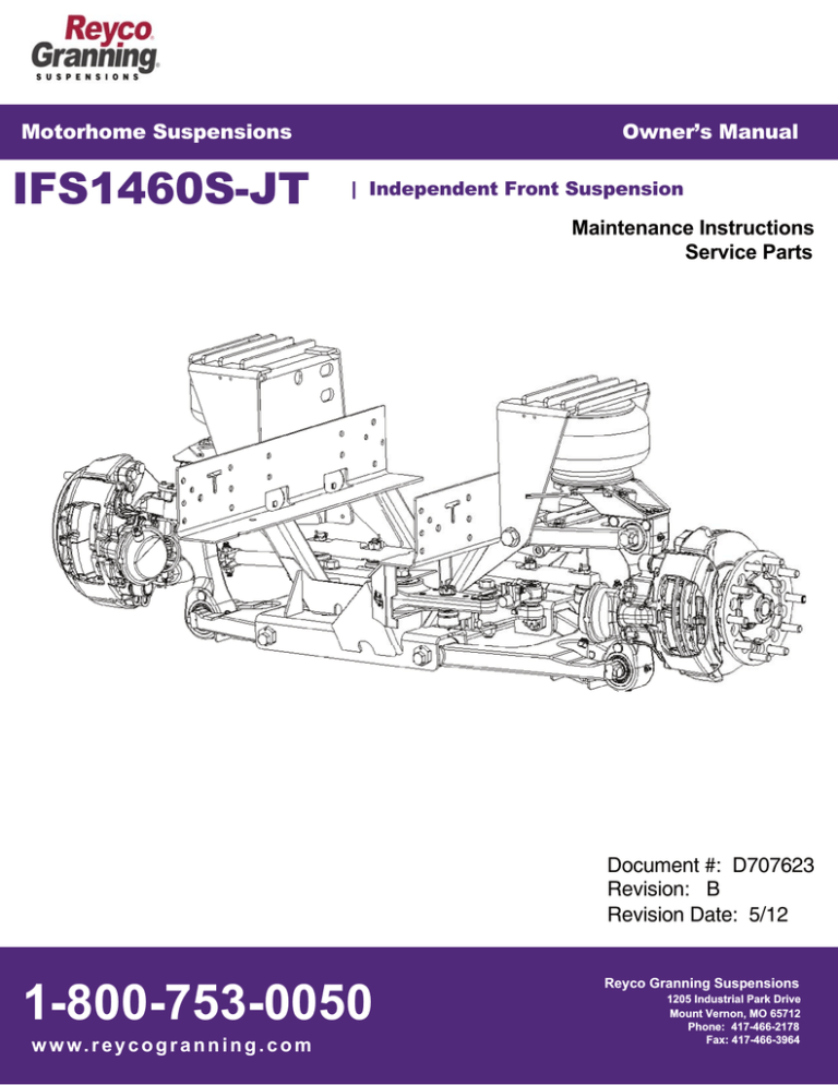 IFS1460S-JT I&M Manual IFS1460S-JT I&M Manual