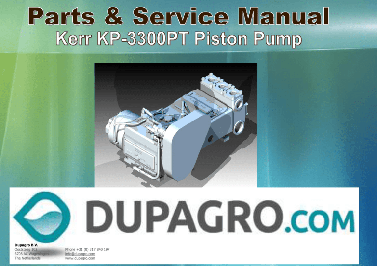 Manual Kerr KP3300PT Manual Kerr KP3300PT