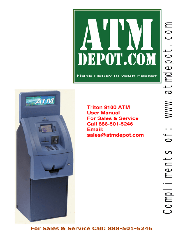 Triton 9100 User Manual | Triton 9100 Series Triton 9100 User Manual | Triton 9100 Series